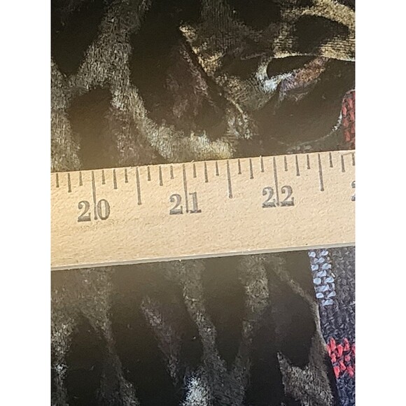 Denim & Co Women Blazer Jacket Leopard Rayon Size M - Picture 3 of 6